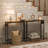 Narrow Console Table With Power Outlets, 29.5" Small Entryway Table With Charging Station, Thin Sofa Table, Side Table, For Hallway, Bedroom, Living Room