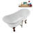 59" Streamline Clawfoot Tub,Tray,Drain, Clawfeet-101628978-102220279