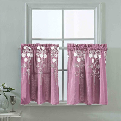 Small Curtains Short Windows Short-style Decorative Curtains Bedroom With Embroidered Semi-curtains For Light-blocking Small Window Door Curtains