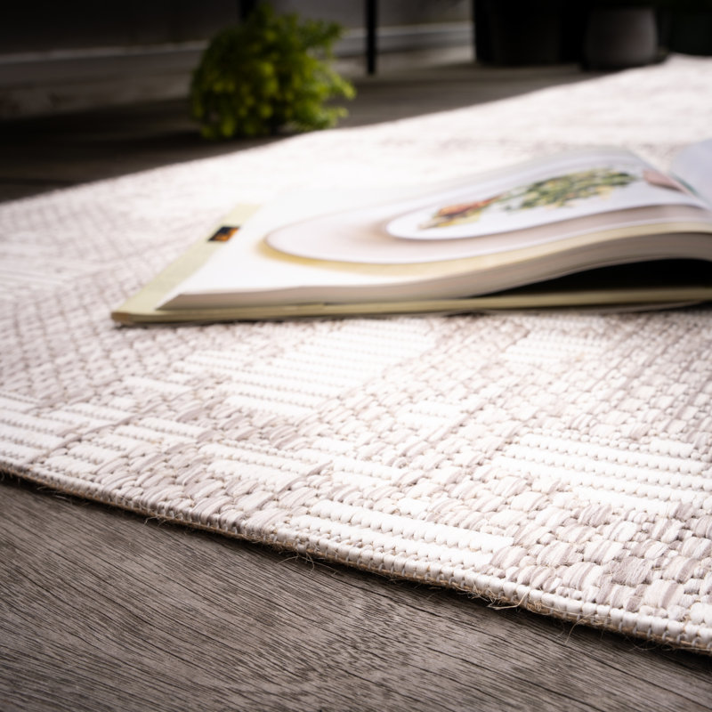 Tallinn Abstract Area Rug, Rectangular 160 x 230cm, Taupe
