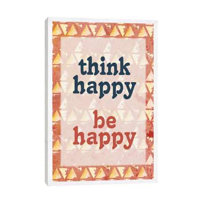 Think Happy by Kimberly Allen - Print on Canvas
