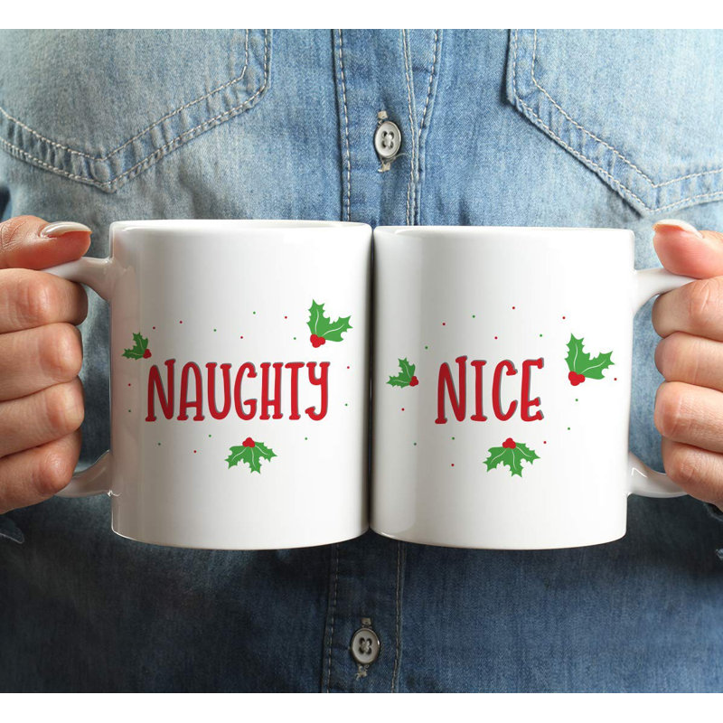 Ensemble de grande tasse à café 2 pièces naughty nice Rossi