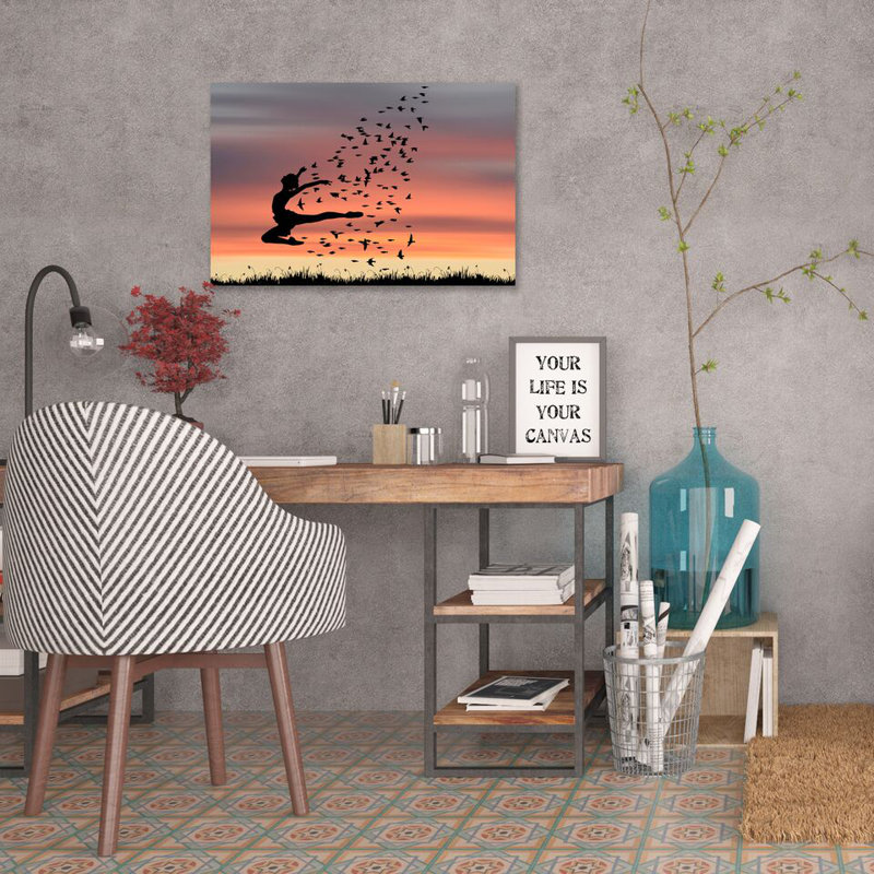 « danse » par dominic liam, reproduction de photo sur toile tendue, H 24 po x l 36 po x P 1,5 po