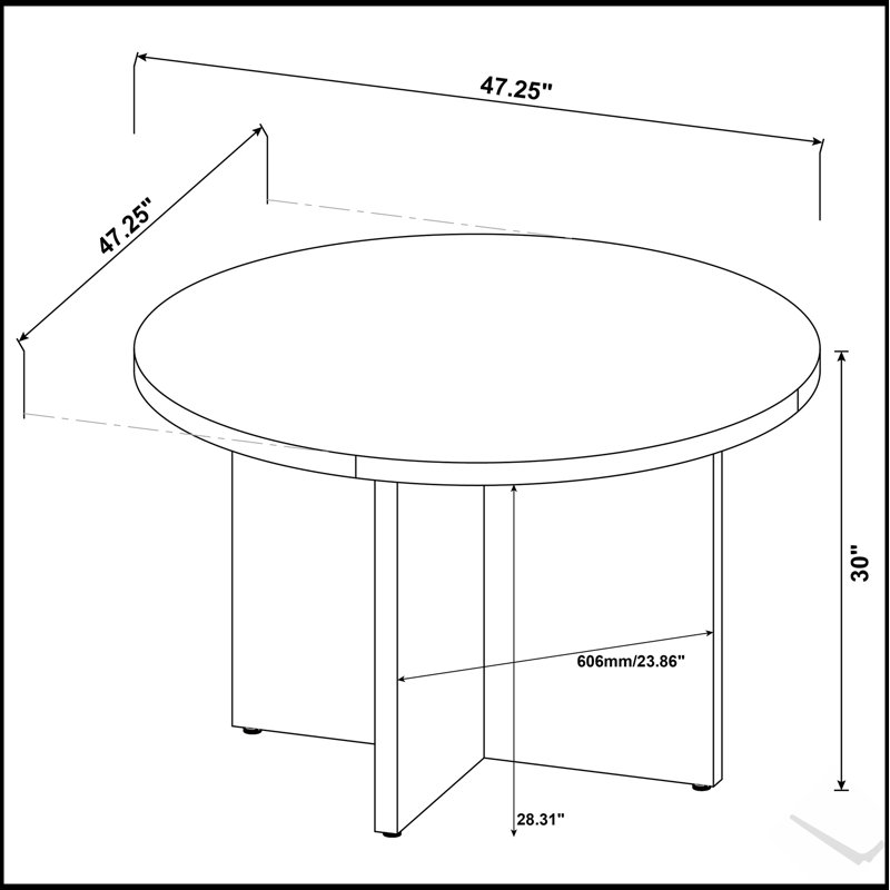 Table de salle à manger Larrabee brun mangue avec base sculptée, parfaite pour les espaces modernes
