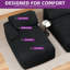 Canapé double rembourré avec assise profonde et 2 coussins Balconera