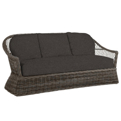 Soho N-Dura Resin Wicker Outdoor Sofa by Summer Classics