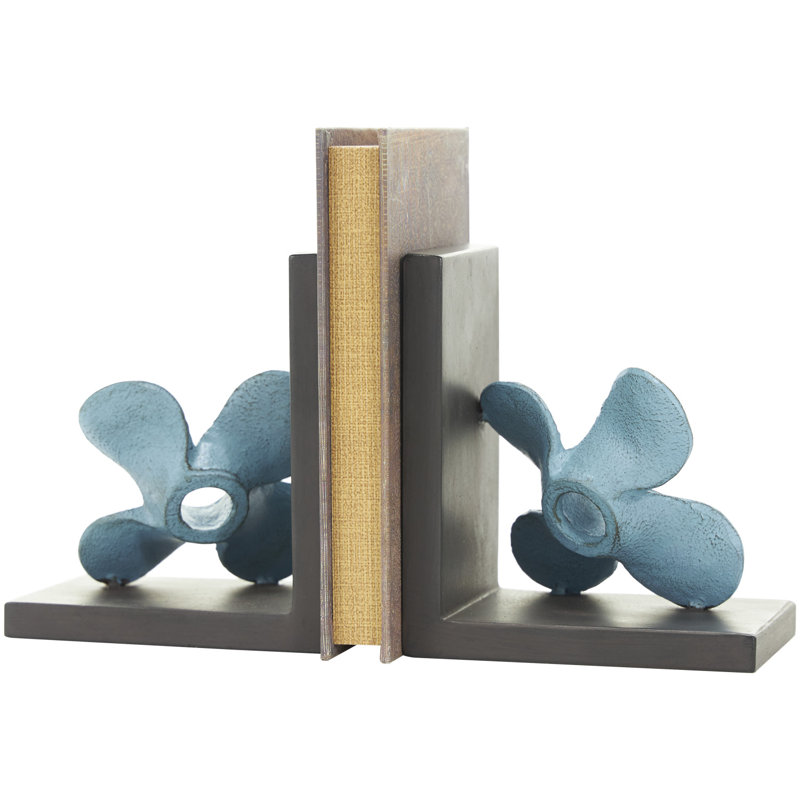 Serre-livres en métal patiné