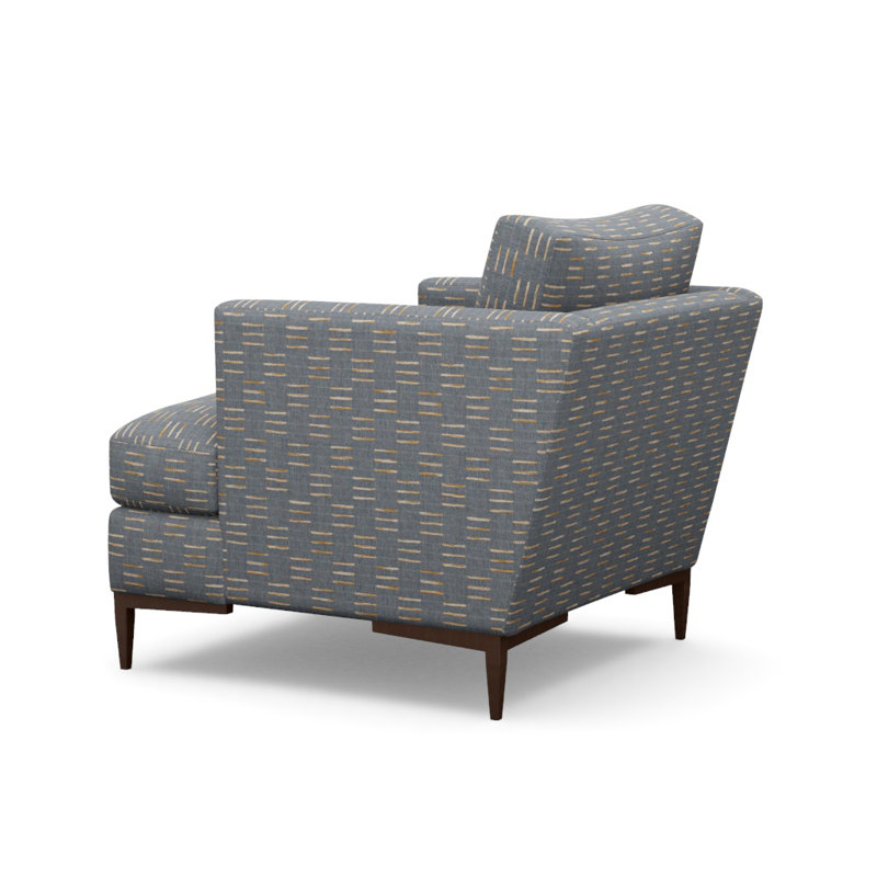Aiden Accent Chair, Antique Bronze, Caterpillar Slate