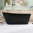 59" x 29" Freestanding Soaking Acrylic Bathtub-91520719