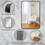 Miroir de salle de bain mural rectangulaire en métal avec cadre en aluminium pour salle de bain, chambre à coucher, salon ou entrée-457536273