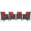 Chaises de salle à manger d'extérieur Modway Stopover-31483259