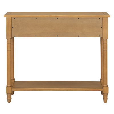 Daisy Series Console Table Traditional Design With Two Drawers And Bottom Shelf