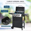 Barbecue au gaz propane liquide autoportant à 3 brûleurs avec brûleur latéral Sapphome