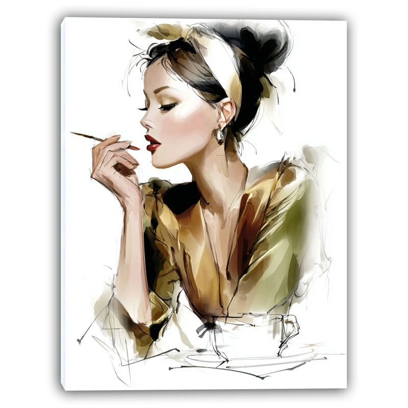 Gilded Elegance - Wrapped Canvas Wall Art