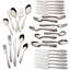 Sculpt 65 Piece 18/10 Stainless Steel Flatware Set, Service for 12