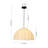 Modern Farmhouse 1-Light Silk Hemispherical Hanging Pendant