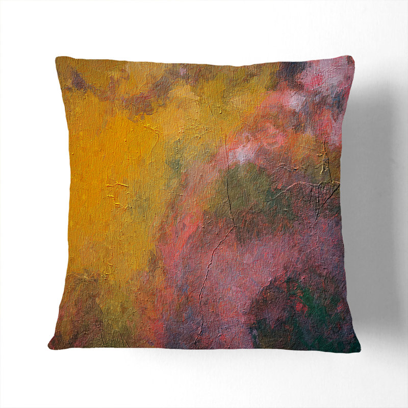 Abstract Square Throw Cushion, Black, 40cm H x 40cm W x 15cm D