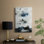 Noir et bleu - Cavas Gallery sur mesure