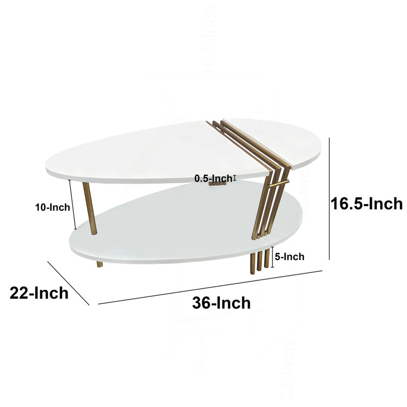 Table basse moderne 36 pouces