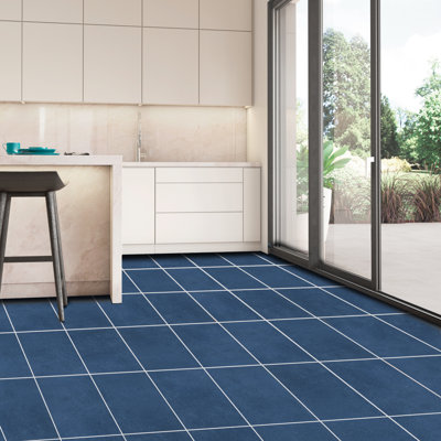 Literary License 12'' W x 24'' L Porcelain Concrete Look Singular Tile