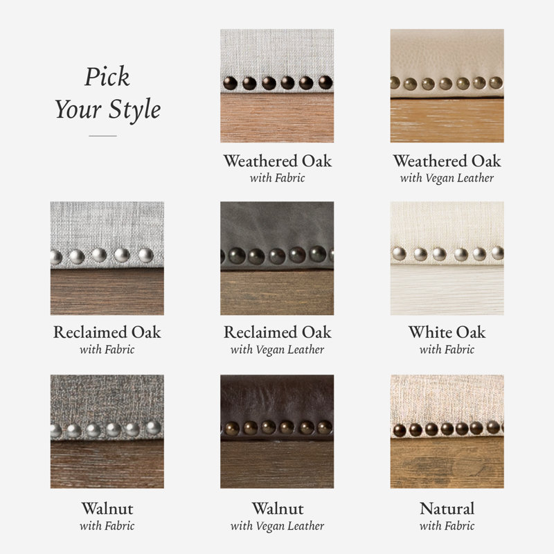 Maven Lane Adrien Backless Saddle Stool with Faux Leather Upholstery, Counter Stool (26" Seat Height), Marksman Saddle/Walnut