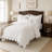 Elsie Lace White Cotton Comforter Set 6 Pieces-115684561