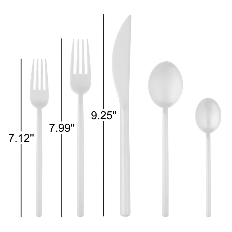 Linea Cutlery Set 5 Pcs Linea Ice Oro Nero Black, Ice Black Gold