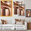 Minimal liquide or et vagues taupe I 15-87324611-87324612
