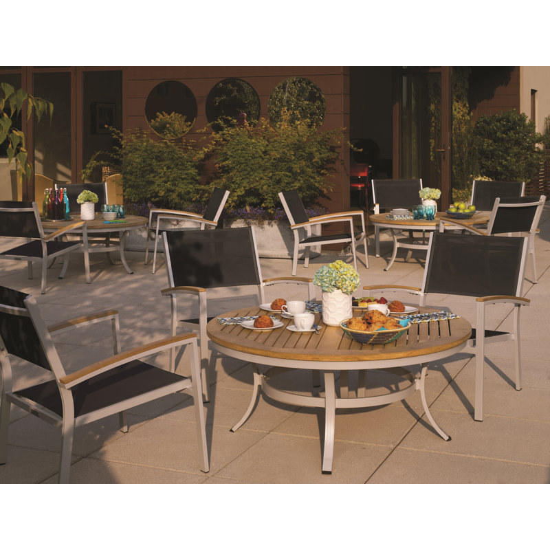 Travira 48" Chat Table, Tekwood Natural