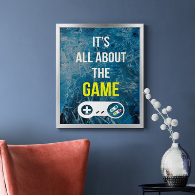 Gamer at Play IV Premium Framed Canvas - Ready to Hang