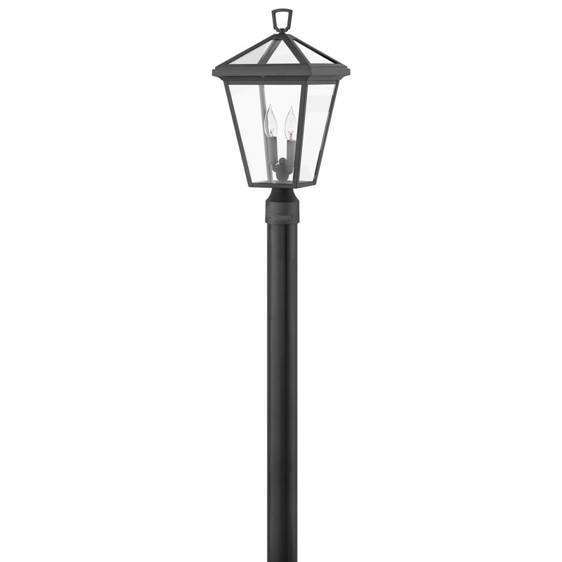 Alford Place Outdoor 2-Light Lantern Head, Museum Black