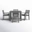 Greyson Square 4 - Person Outdoor Dining Set with Cushions