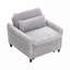 Fauteuil club en velours côtelé avec coussin-81531899