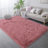 Shag Rug Soft Fluffy Bean Paste Pink Indoor Area Rug for Living Room Bedroom Nursery Kids Room-805677161-835077181