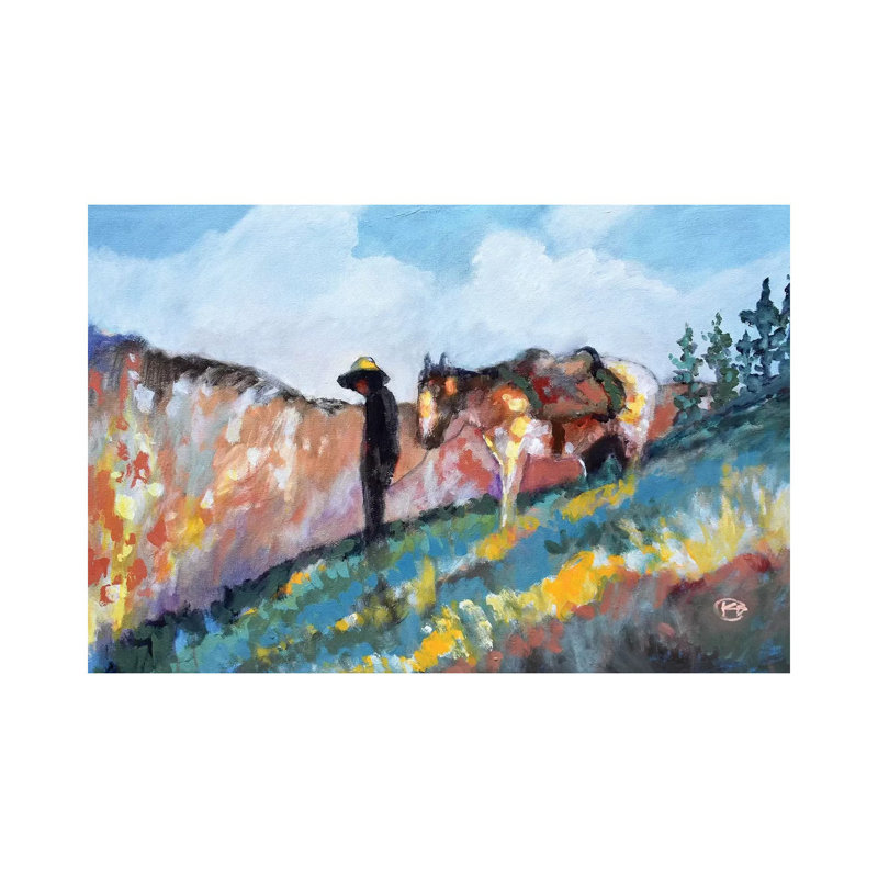 Looking Toward The Canyon by Kip Decker - Gallery-Wrapped Canvas Giclée on Canvas, No Frame, 20.32 cm H x 30.48 cm W