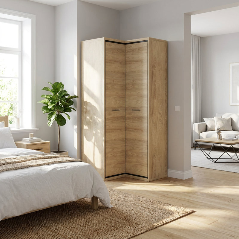 Tamye 2 Door Laminate Wardrobe