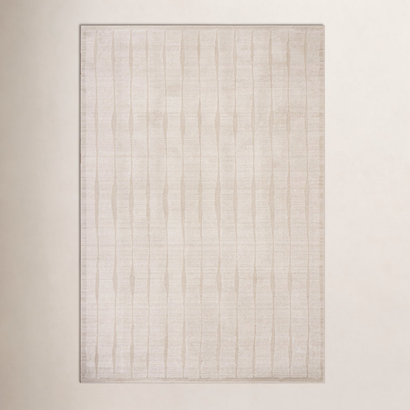 Tapis ivoire / avoine Chris Loves Julia x Loloi Calvin, Rectangle 5 pi 3 po x 7 pi 6 po