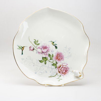 Assiette plate dorée 11 po