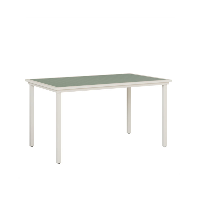 Vida Outdoor Bar Table, Seafoam, Matte White