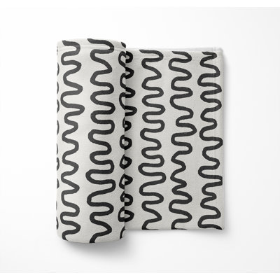 Wiggle Stripe Velveteen Fleece Blanket