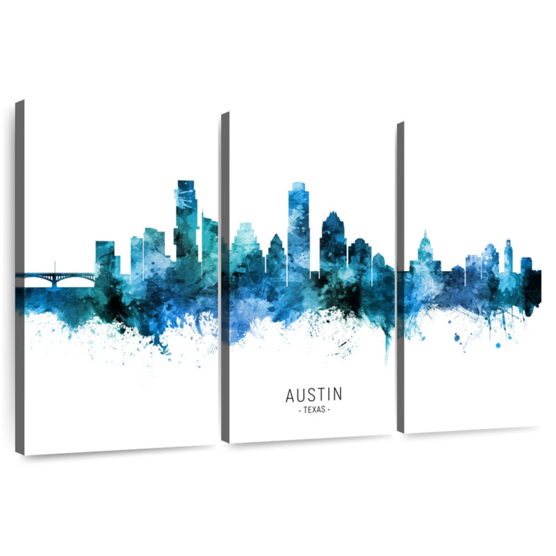 Rorry Austin Texas Skyline I, 24" H x 38" W