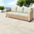 Spacious Patio Sofa, Metal Frame, Modern Style For Outdoors