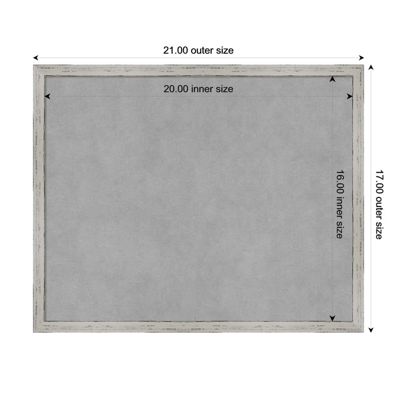 Tableau magnétique magnétique en métal, H 17 po x l 21 po x P 1 po