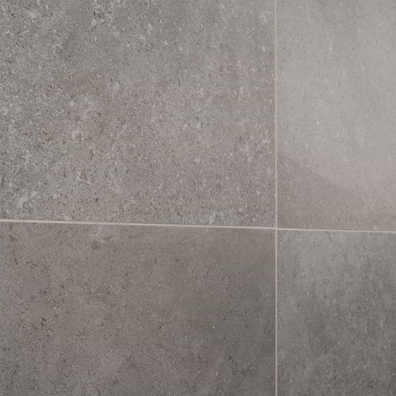 New Rock 24X24 Matte Porcelain Tile, Fossil Dark Gray