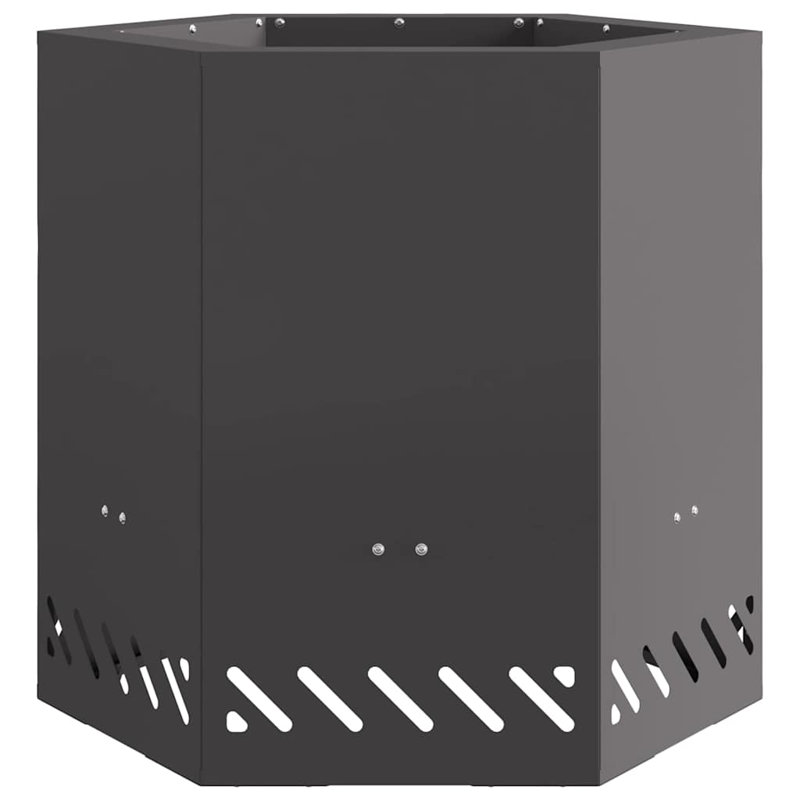 Modern Smokeless Fire Pit, 51cm H x 48cm W x 48cm D, Black