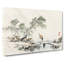 Man Crossing The Bridge by Kono Bairei - Wrapped Canvas Print-55310107