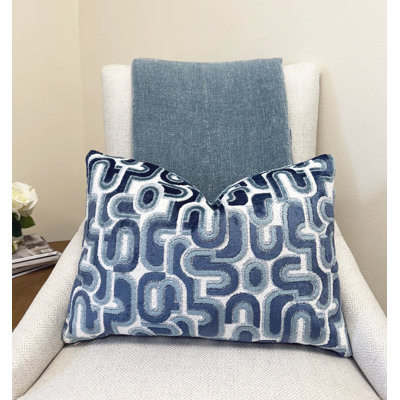 Housse de coussin en velours Retro Graphic
