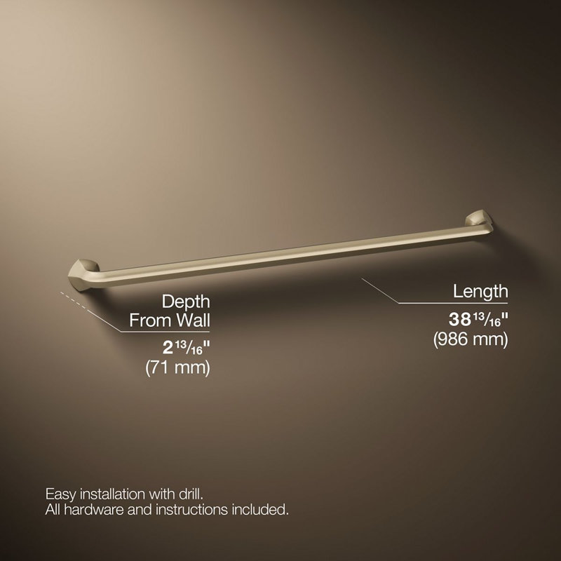 Occasion Grab Bar, 36", Vibrant Brushed Bronze
