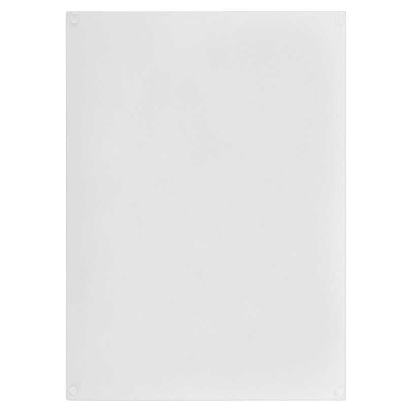 Tempered Glass White Daffodil Dismantled Cutting Board, 28.5 cm W x 39 cm L