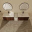 Meuble-lavabo double 82,93 po avec plateau en résine Maxen-2007093861